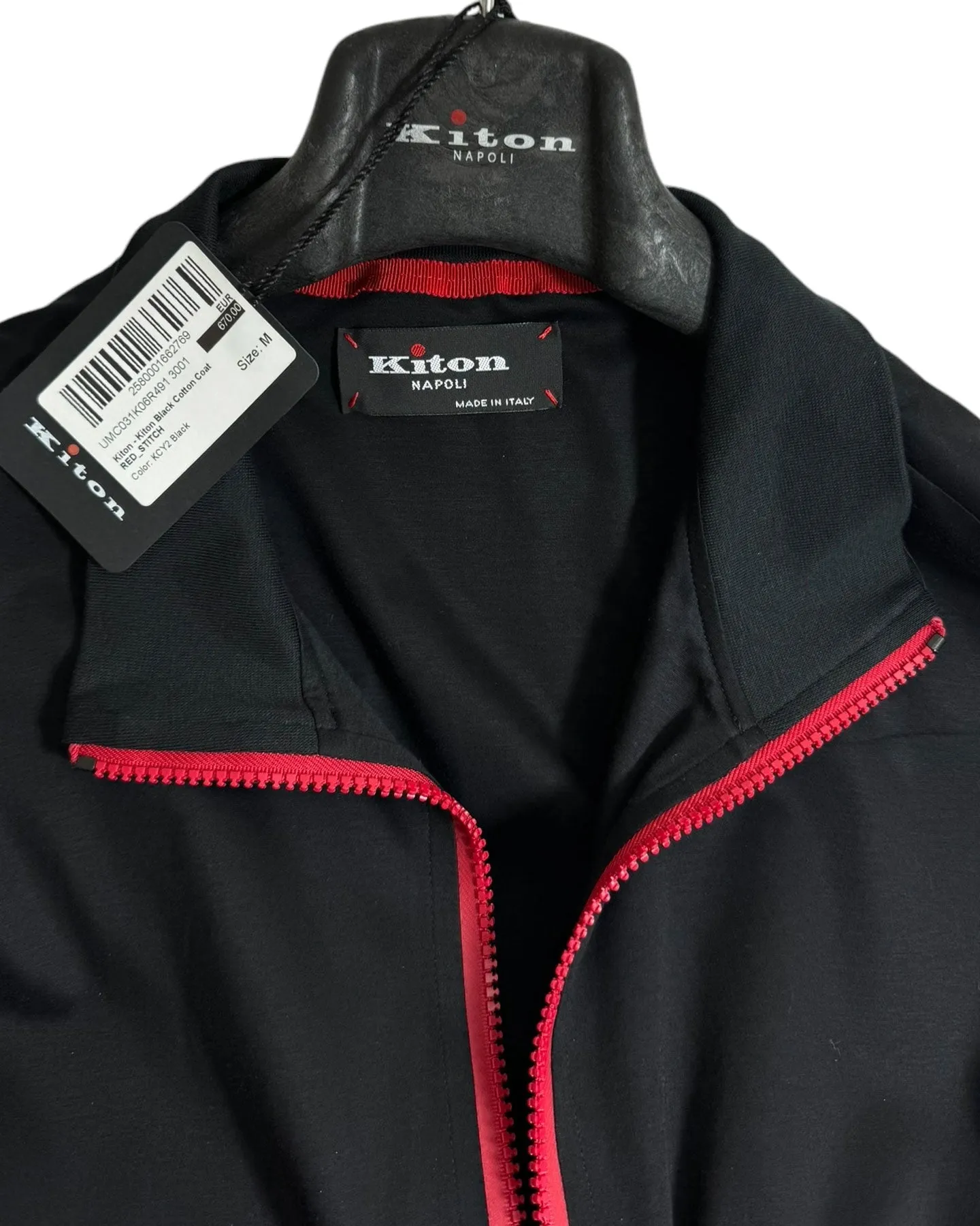 Kiton Jacket Black Activewear EU 54 / XL