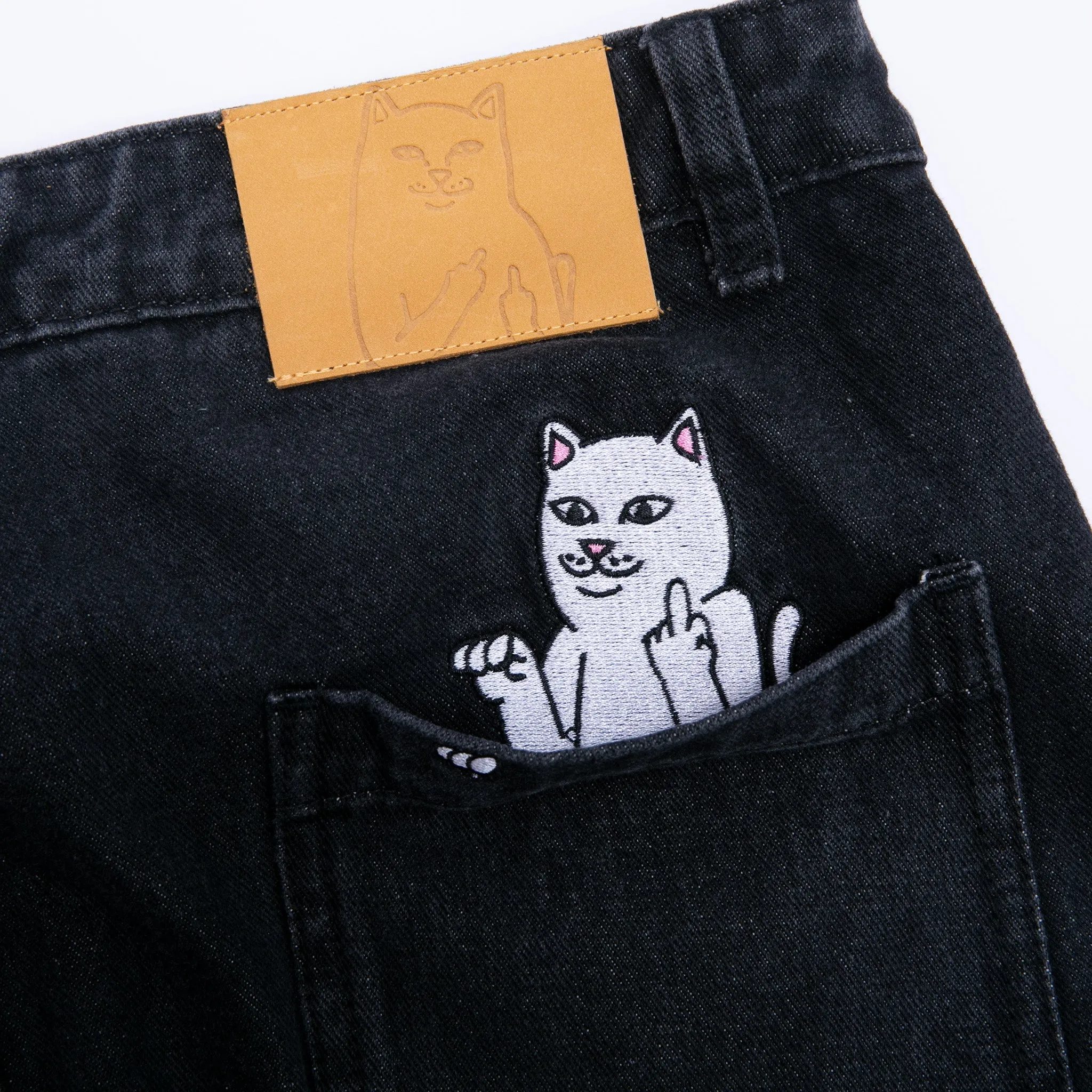 La Brea Denim Pants (Black Medium Wash)