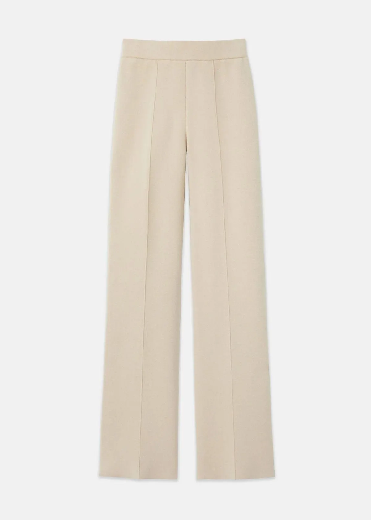 LAFAYETTE 148 Foley Flared Knit Pant - Plaster