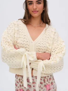 Laurel Oversized Cardigan - Cream [For Love and Lemons]