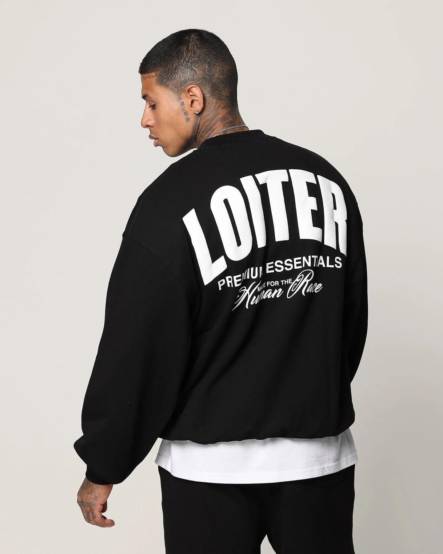 Loiter Essential Spire Crewneck Black