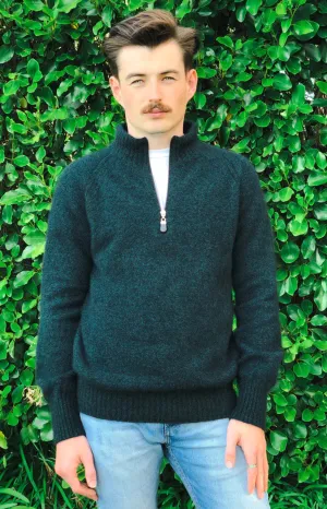 Lothlorian Men's Patch Jumper - Possum Merino 9790