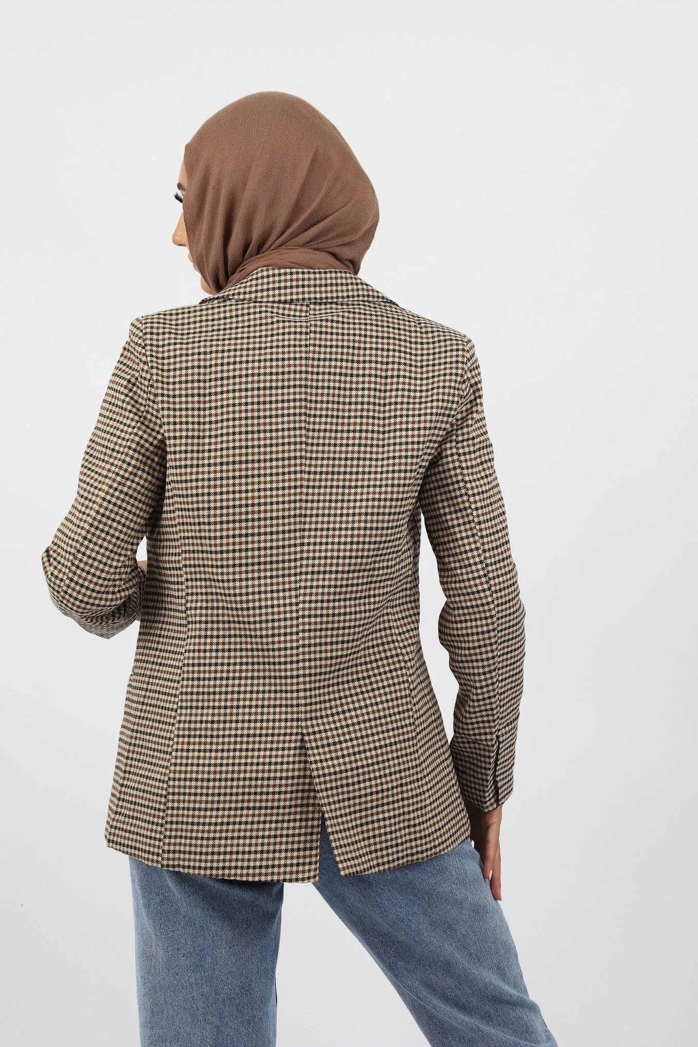 Lux Choc Checkered Blazer