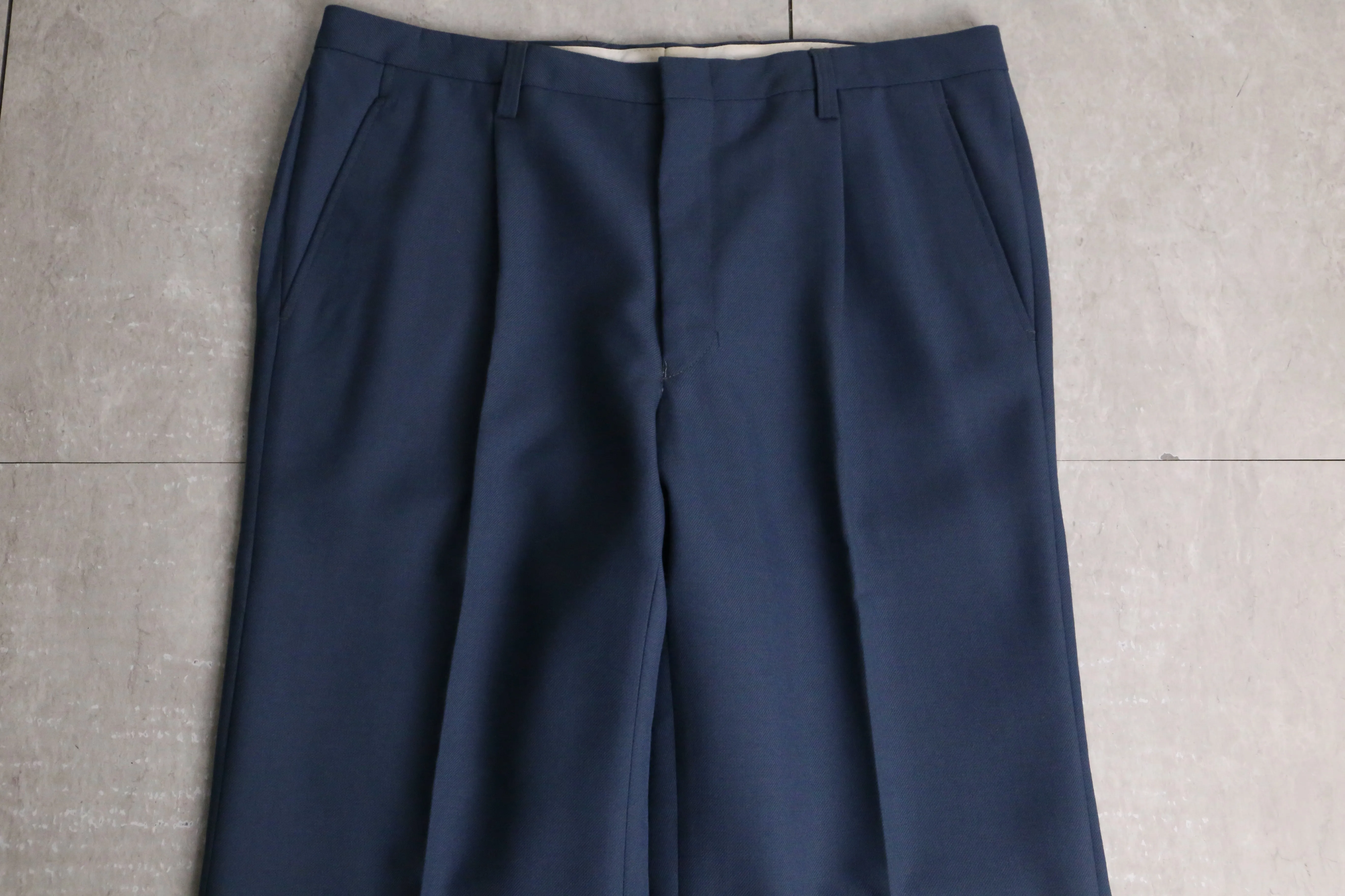 mad blue flare slacks