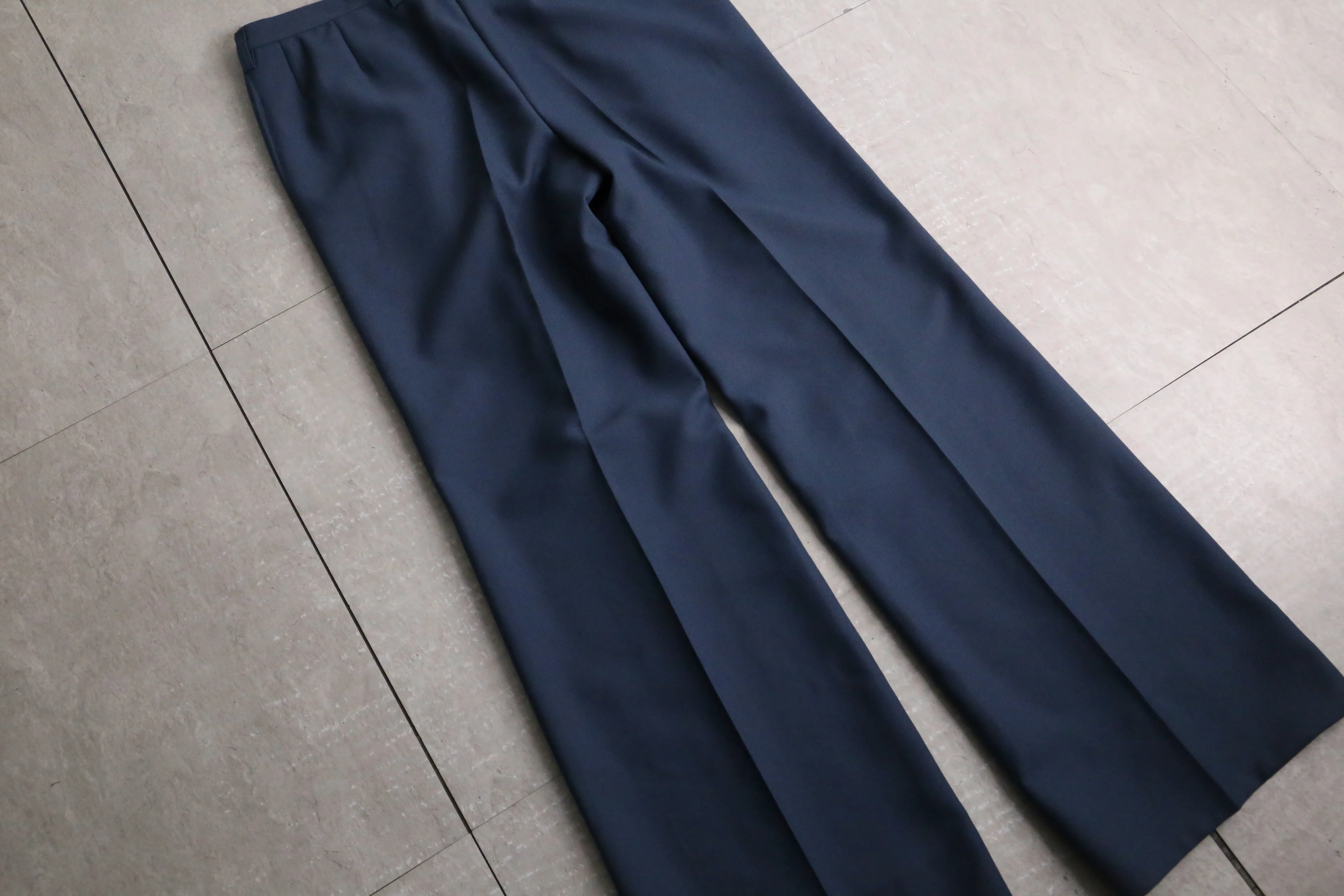 mad blue flare slacks