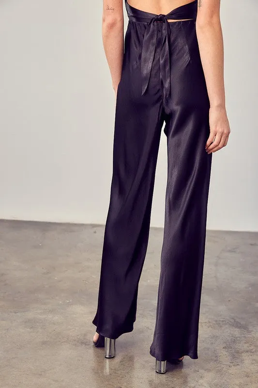 Maddie Satin Flared Pants