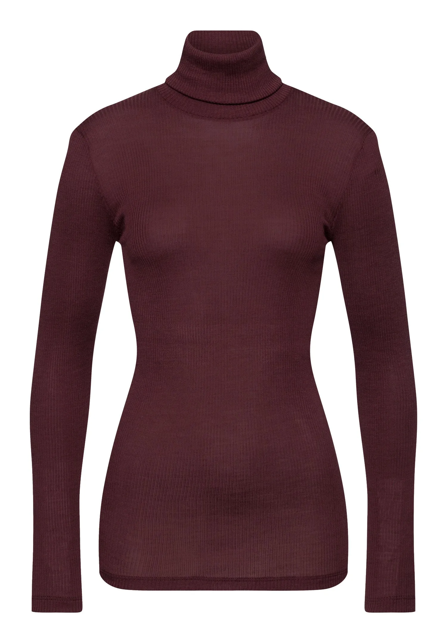 Maria Turtleneck Top | Deep Maroon 70901-2483