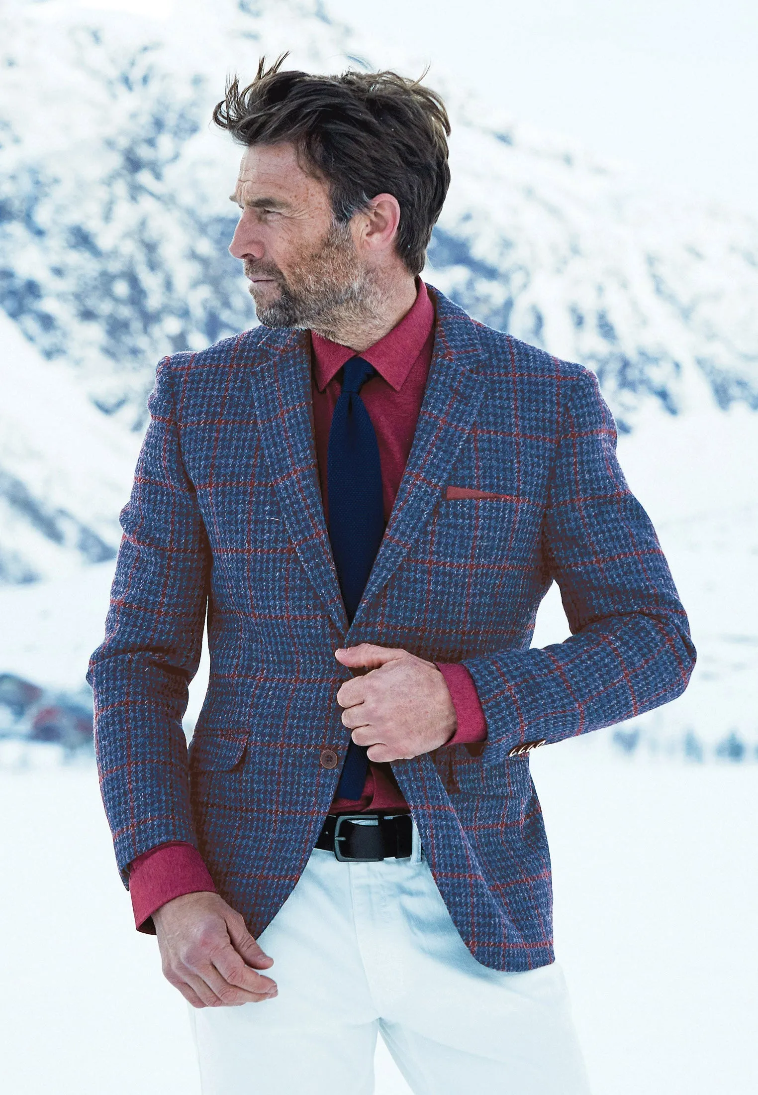 Mens Harris Tweed Tailored Fit Jacket - Perth