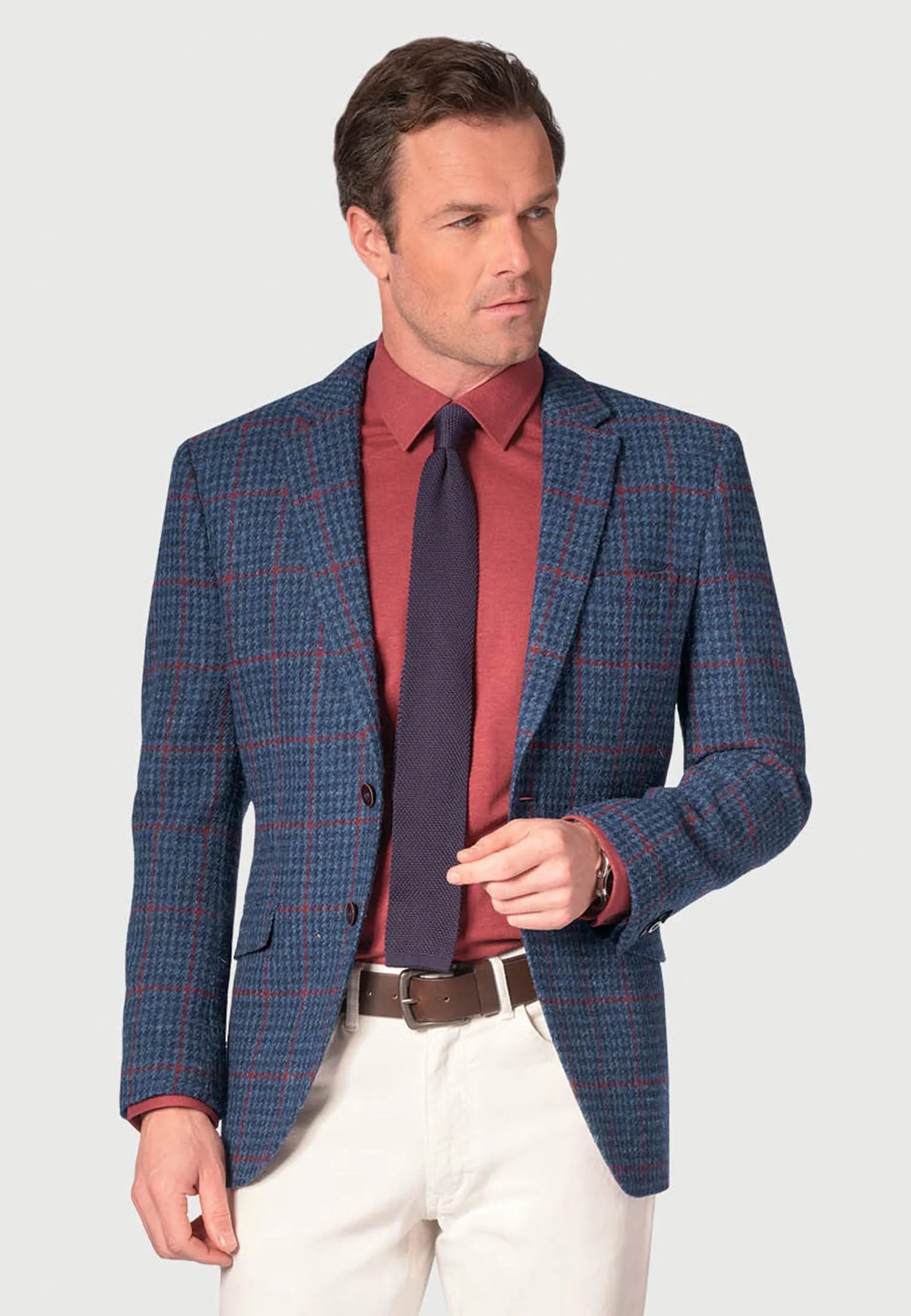 Mens Harris Tweed Tailored Fit Jacket - Perth