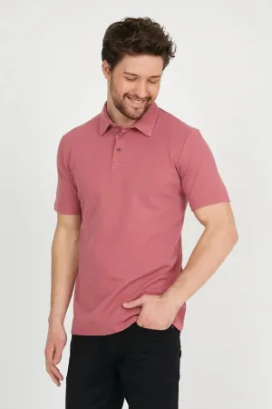 Men's Plain Polo Shirt (Light Burgundy)