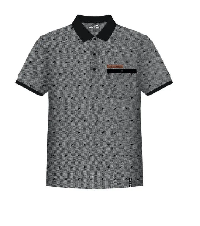 Men's Polo Kiwi & Fern