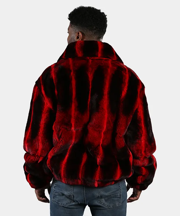 Men’s ‘Red’ Rex Rabbit Bomber Jacket