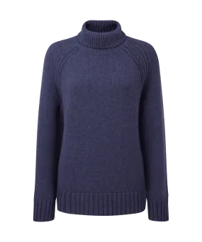 Merino Cosy Roll Neck Jumper - Indigo