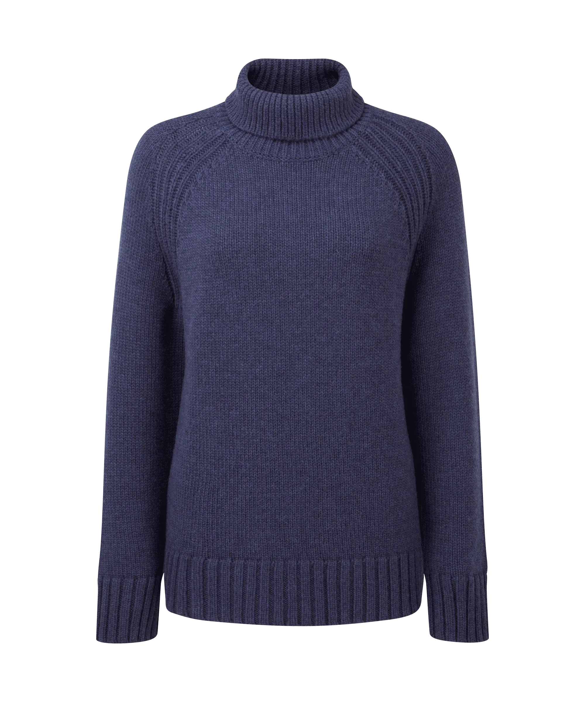 Merino Cosy Roll Neck Jumper - Indigo