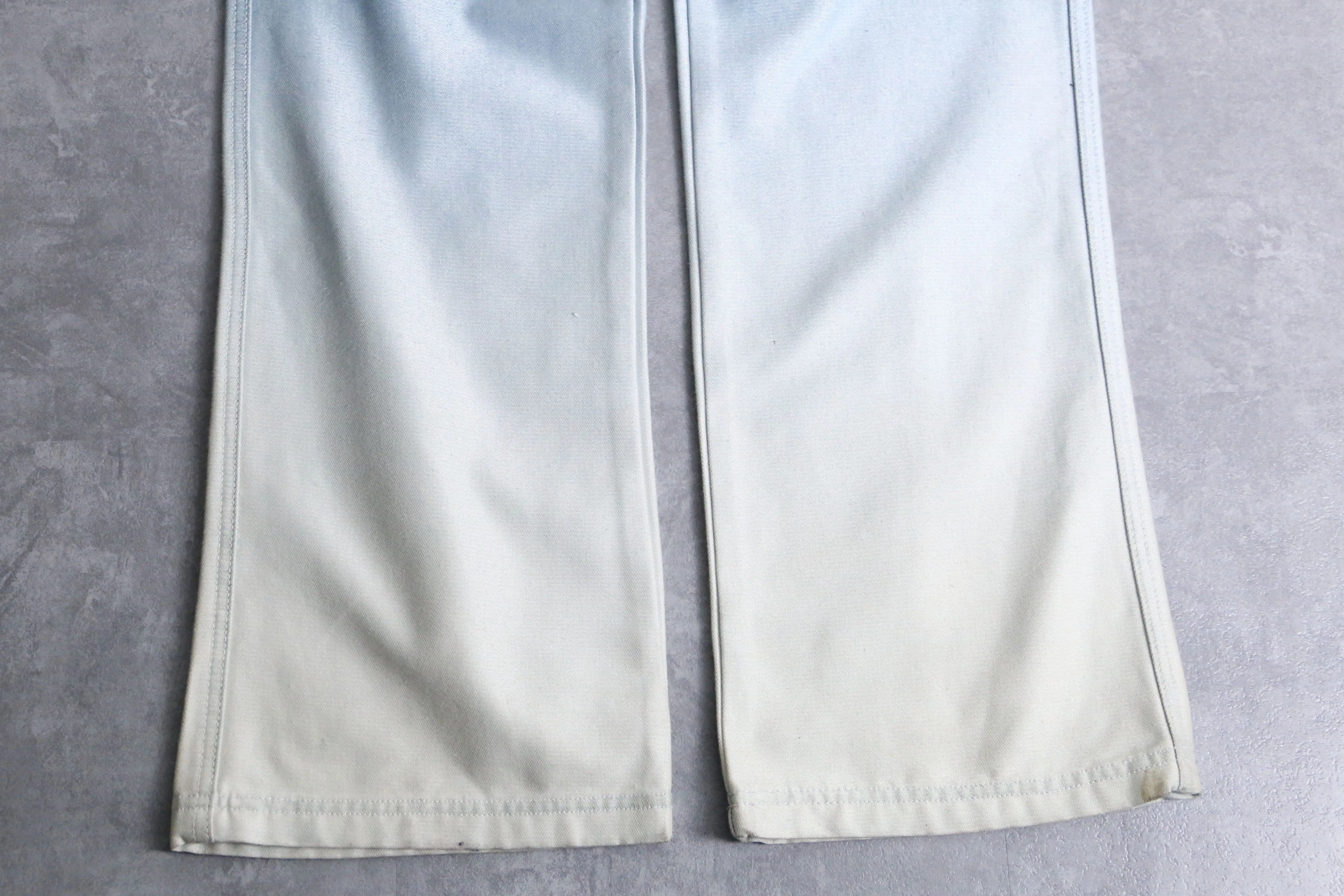 metallic sky gradation denim pants