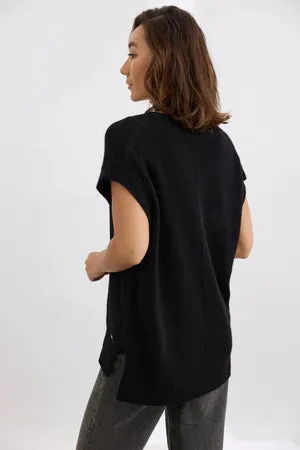 Mia Fratino Anya Vest - Cashmere - Jet Black