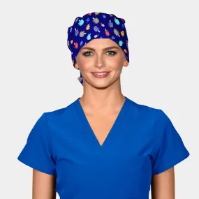 Midnight Dreidel Pixie Surgical Hats