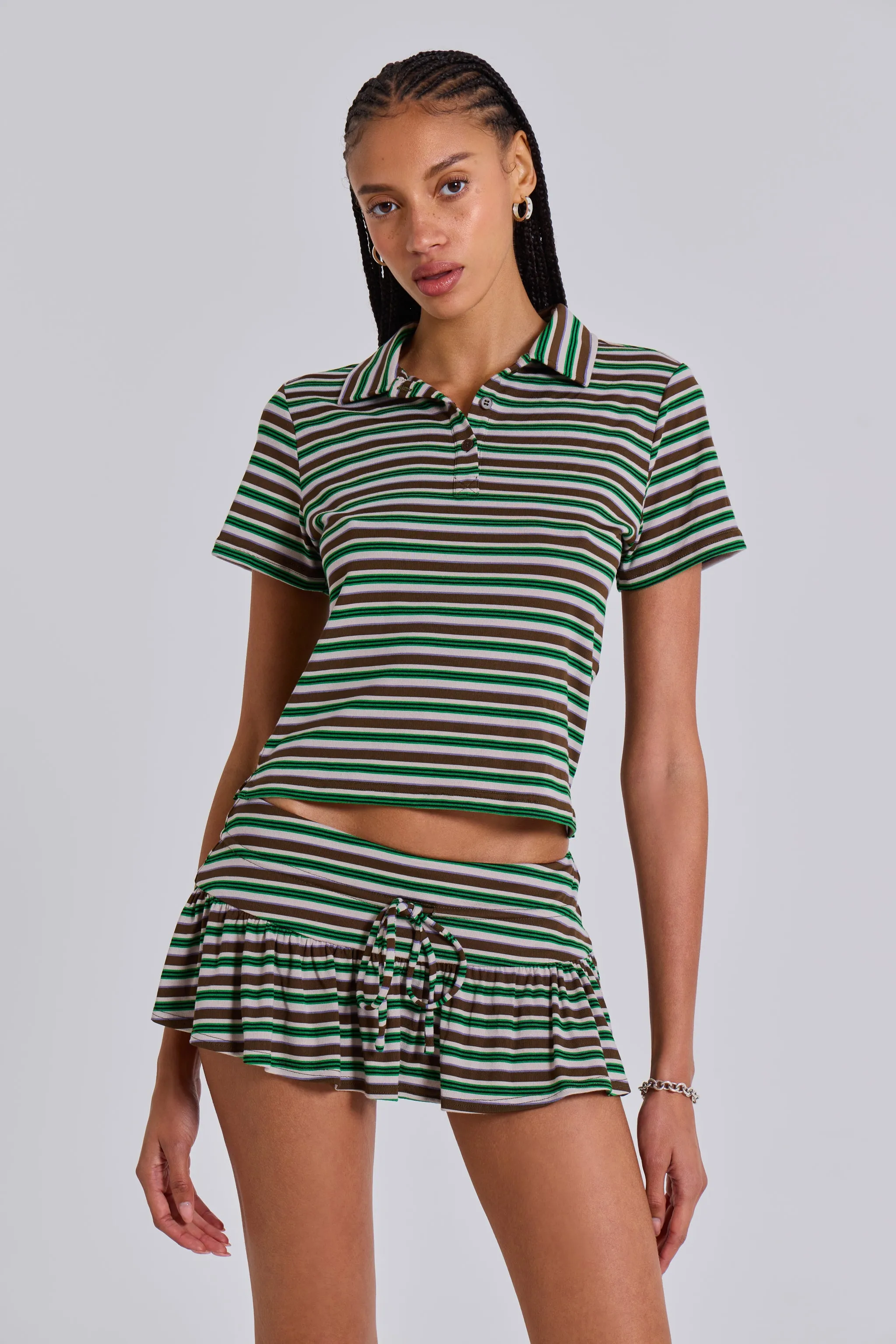 Mila Stripe Polo Shirt