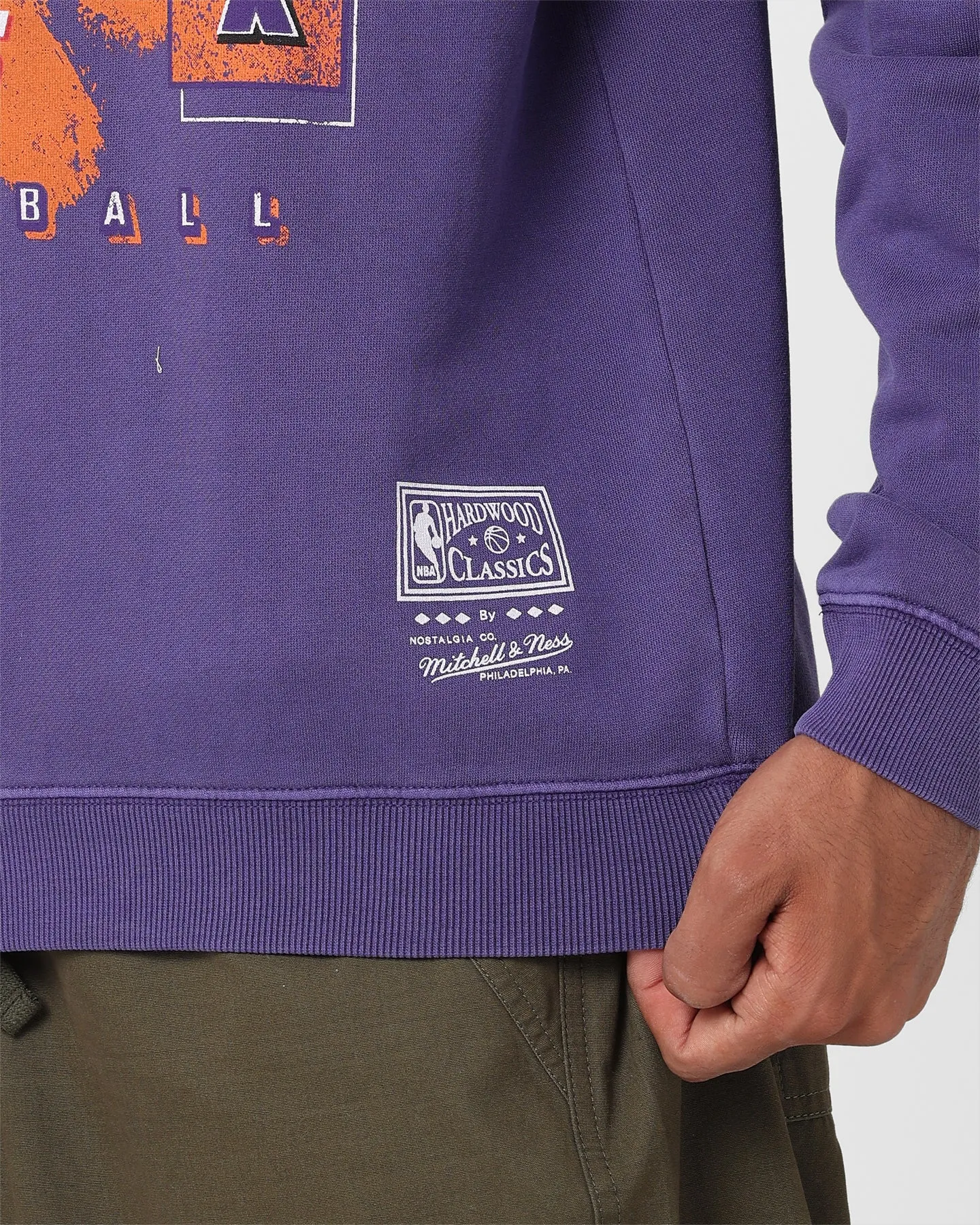 Mitchell & Ness Phoenix Suns Paintbrush Crewneck Purple