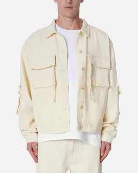 MNML Brushed Twill Cargo Jacket Khaki