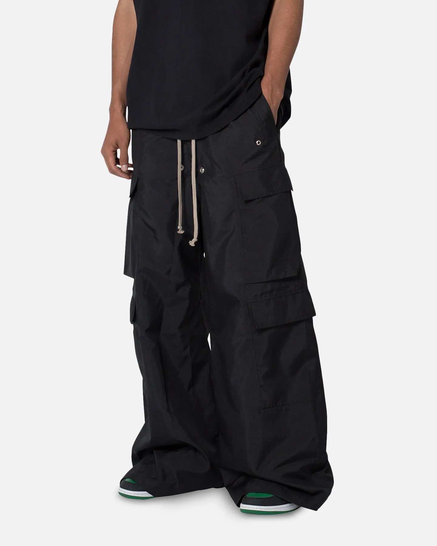 MNML Rave Double Cargo Pants Black