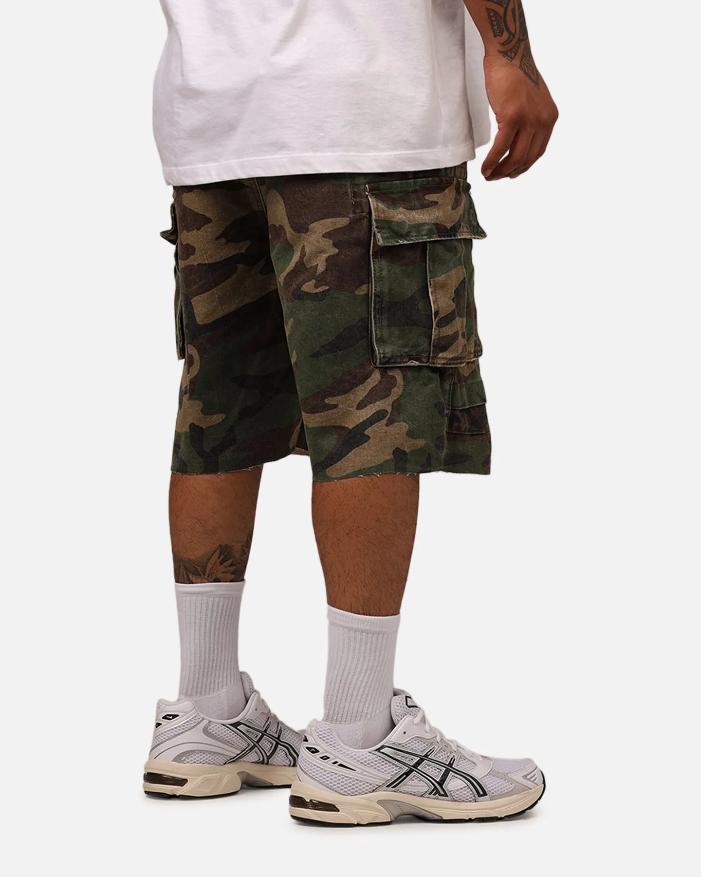 MNML Ultra Baggy Ruff Pocket Camo Shorts Hunter Camo