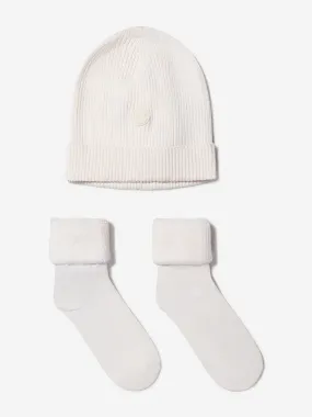 Moncler Enfant Baby Unisex Hat And Socks Set