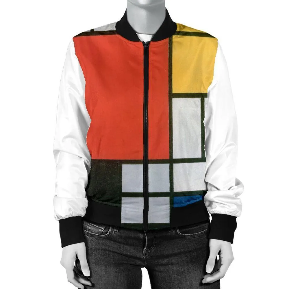 Mondrian Composition Women's Jacket - B