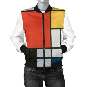 Mondrian Composition Women's Jacket - B