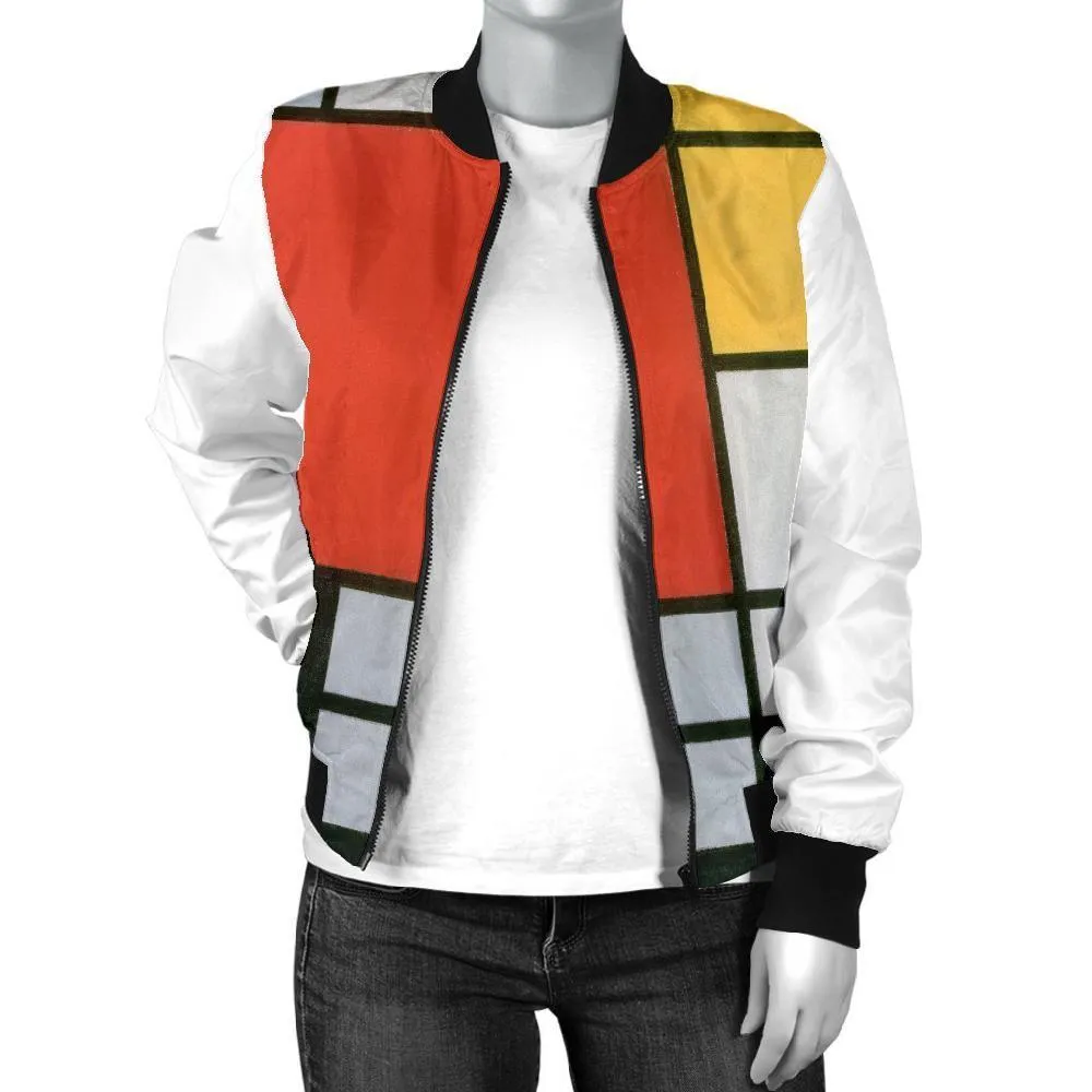 Mondrian Composition Women's Jacket - B