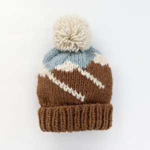 Mountain Hand Knit Beanie Hat