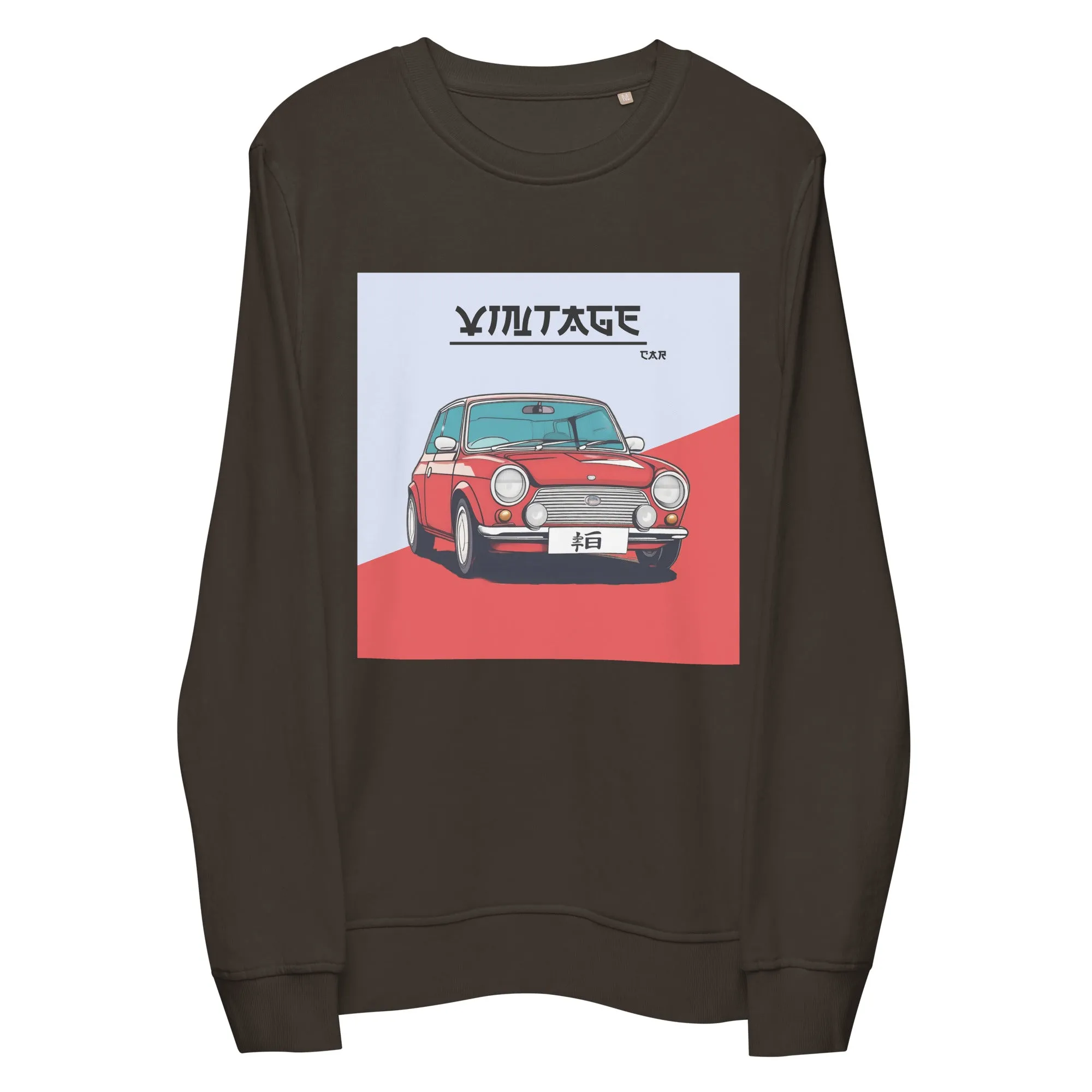 Mr Bean Car Vintage Graphic Women Organic Sweatshirt