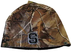 NC State Wolfpack TOW Camo Brown Trap 1 Reversible Knit Winter Beanie Hat Cap