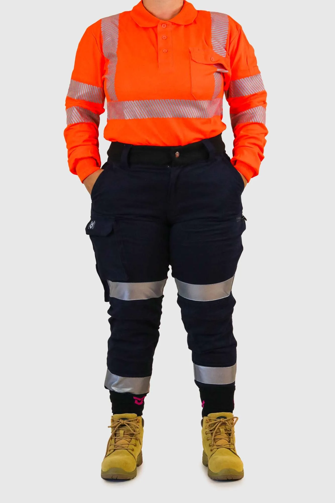 Nighthawk Workwear Reflective Chino v3 Blue Ladies