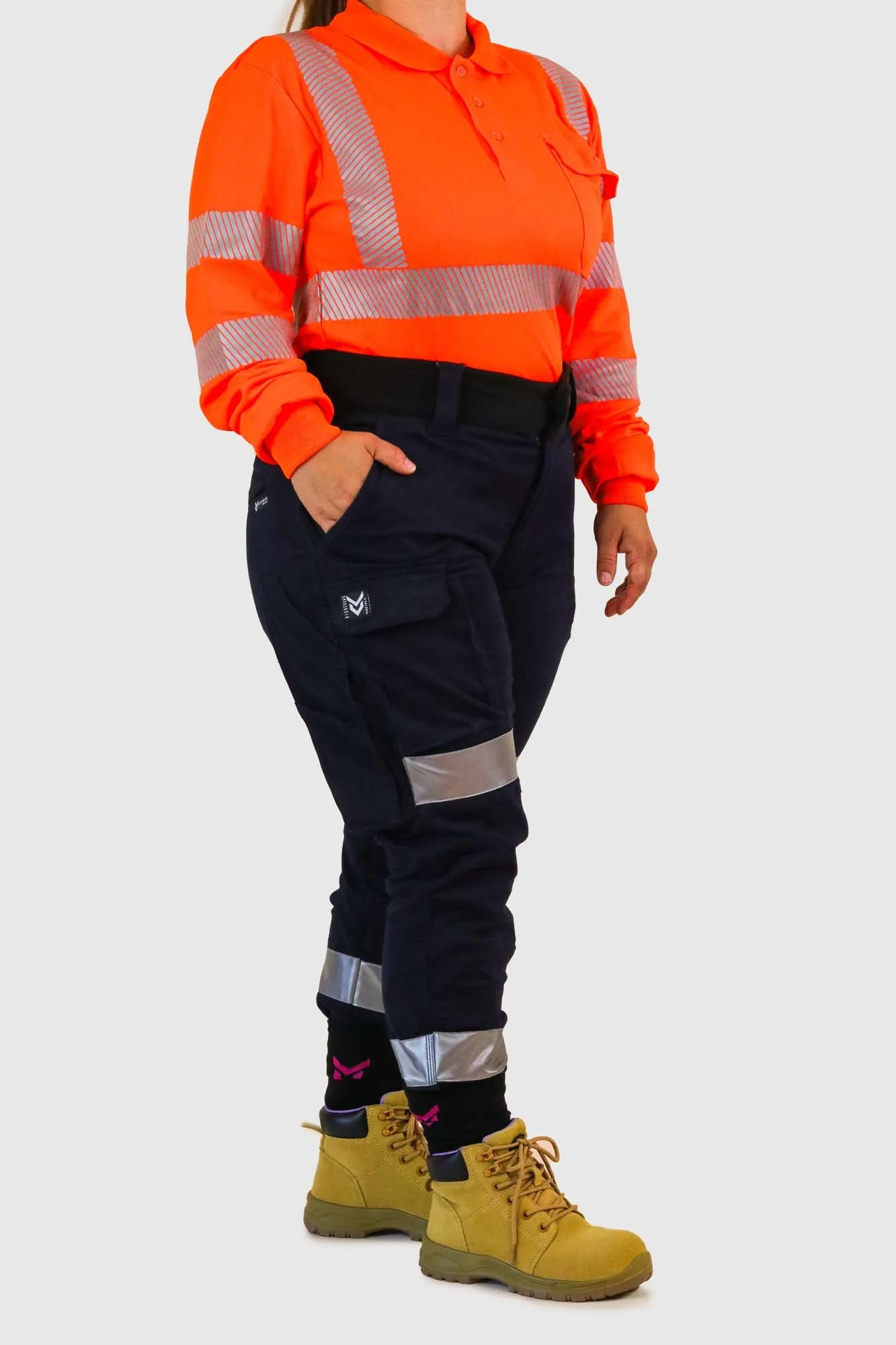 Nighthawk Workwear Reflective Chino v3 Blue Ladies