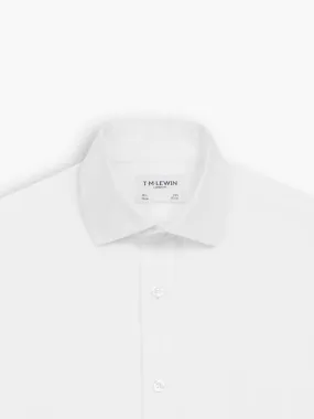 Non-Iron White Oxford Regular Fit Single Cuff Classic Collar Shirt