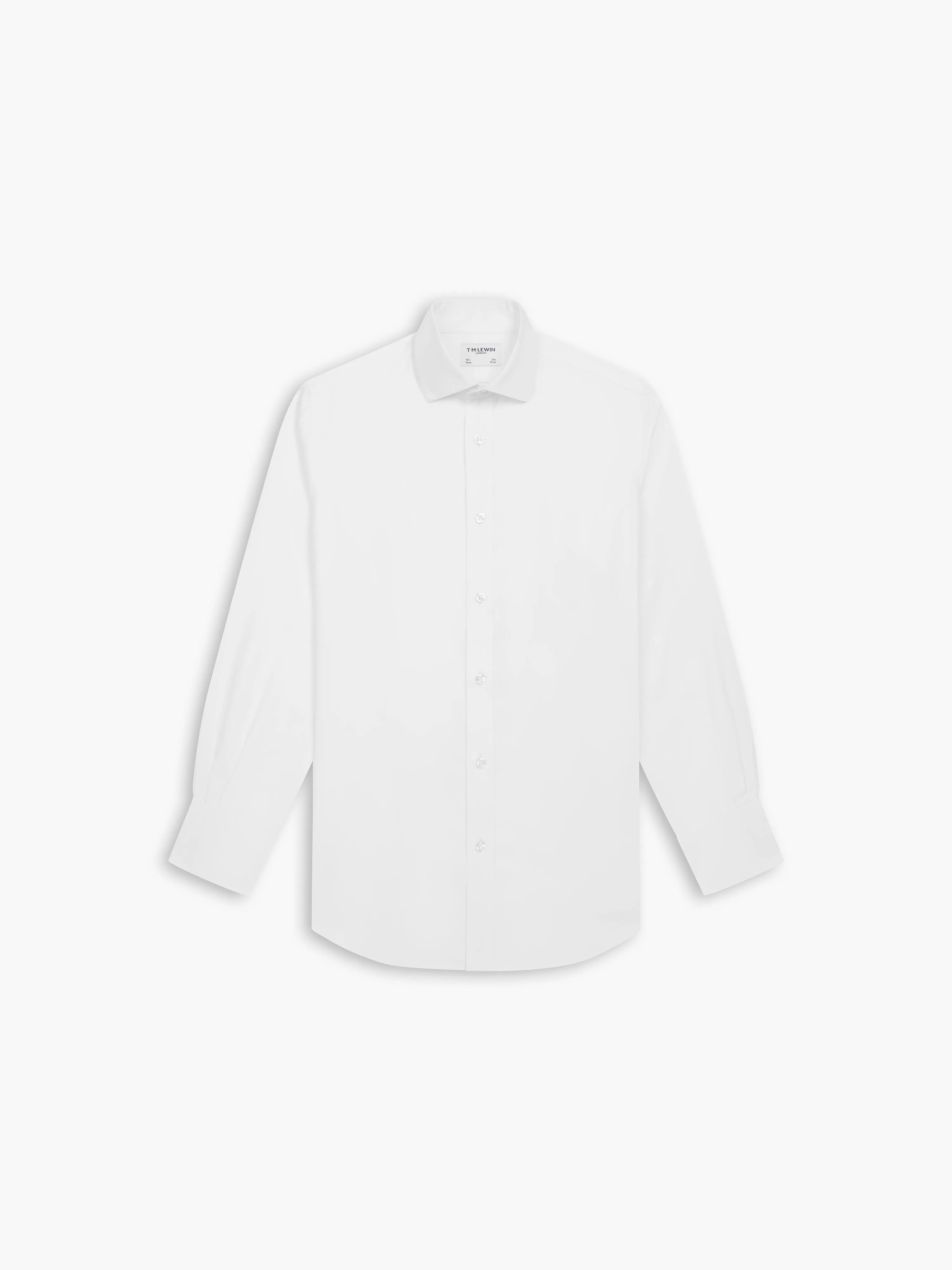 Non-Iron White Oxford Regular Fit Single Cuff Classic Collar Shirt