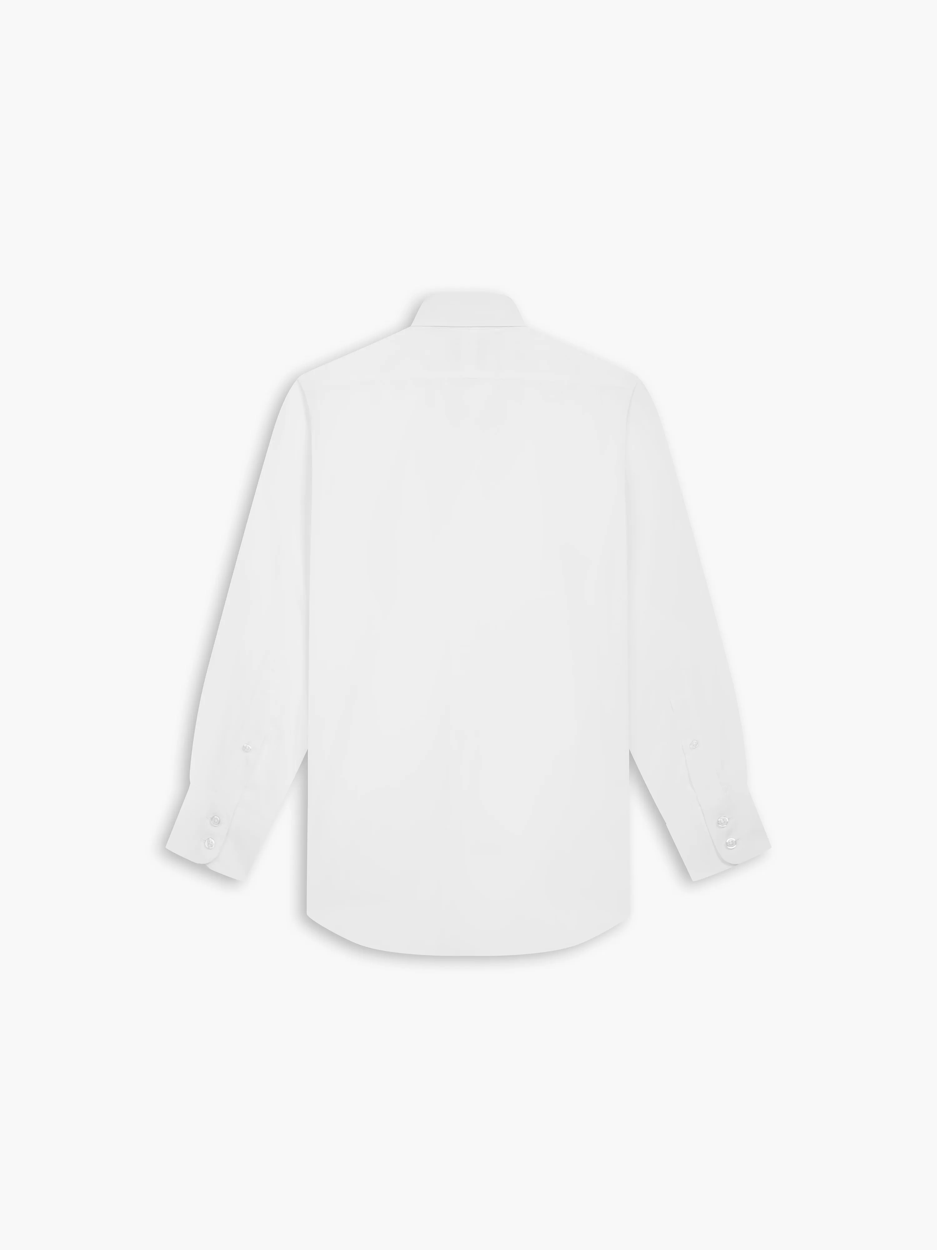 Non-Iron White Poplin Slim Fit Single Cuff Cutaway Collar Shirt