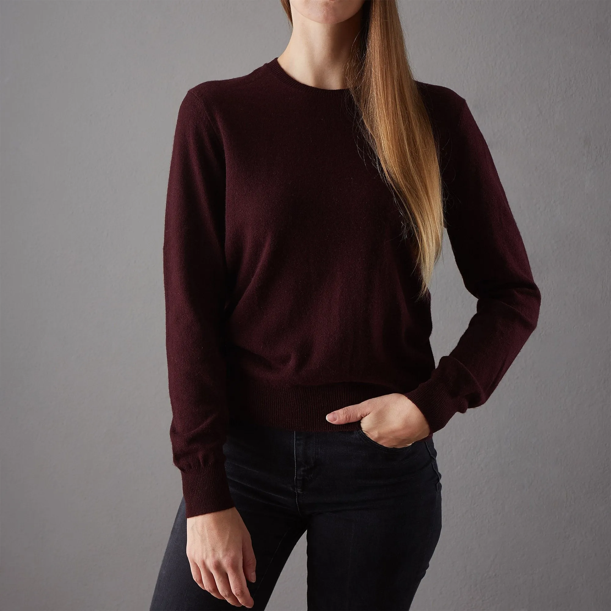 Nora Cashmere Jumper [Bordeaux red]