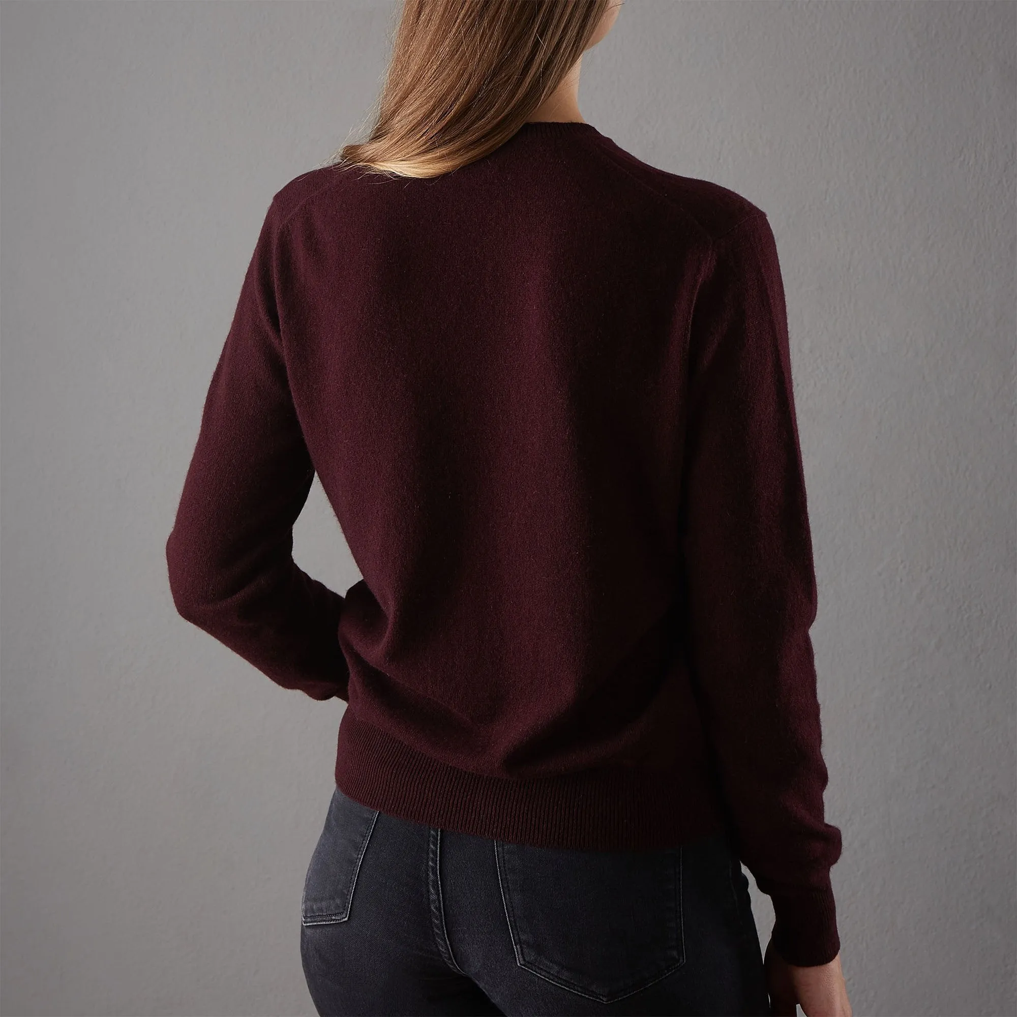 Nora Cashmere Jumper [Bordeaux red]