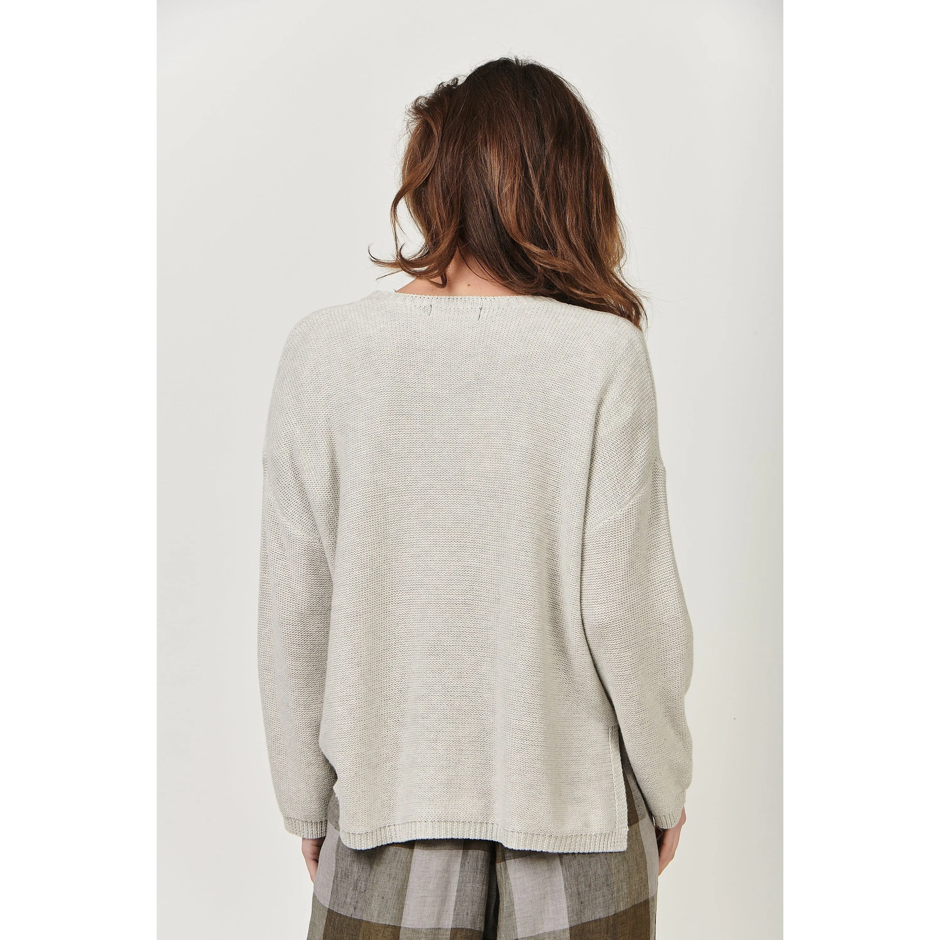 O&J - Cotton Cardigan - Silver