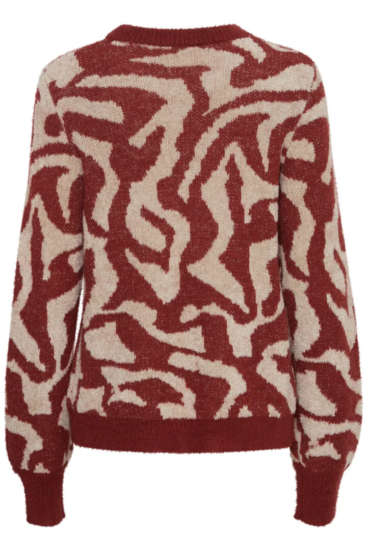 Odille Jaquard Jumper - Pomegranate Mix