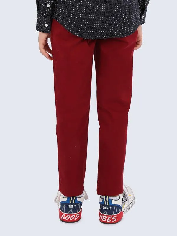 One Friday Burgundy Trouser