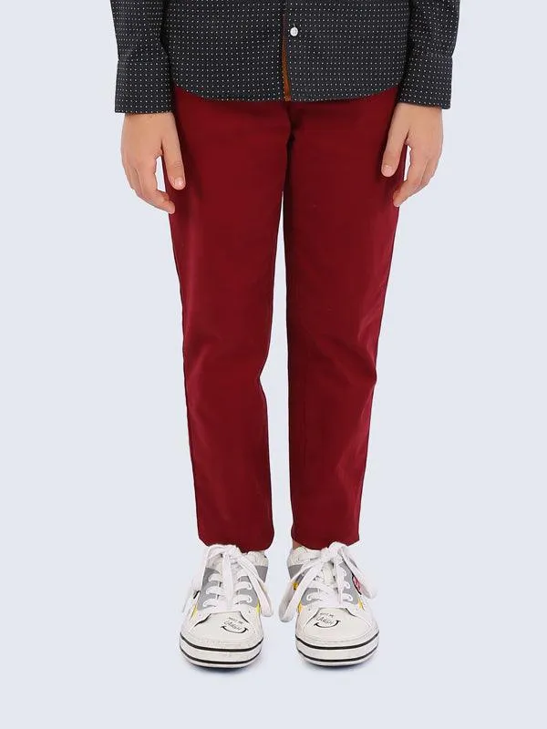 One Friday Burgundy Trouser