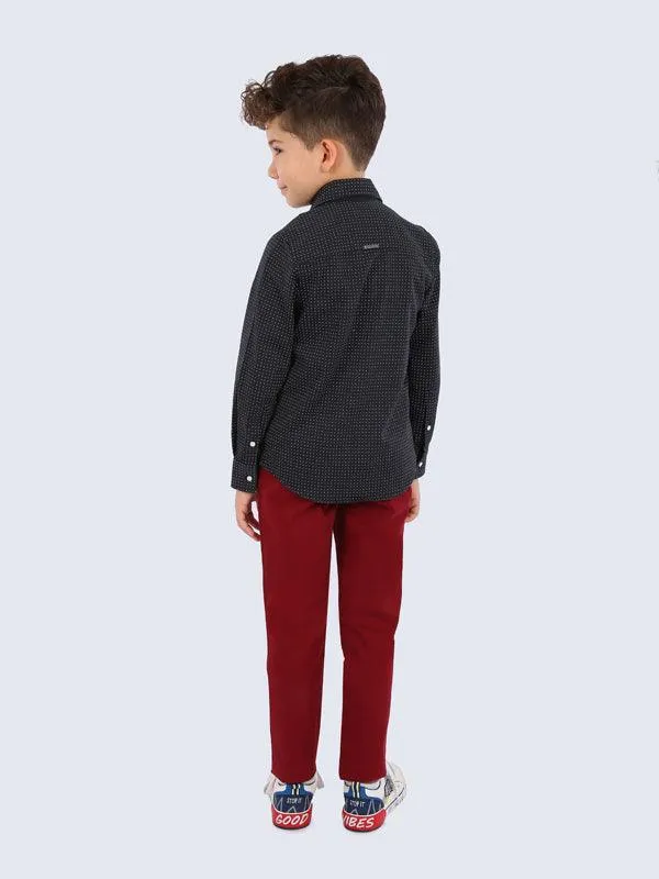 One Friday Burgundy Trouser