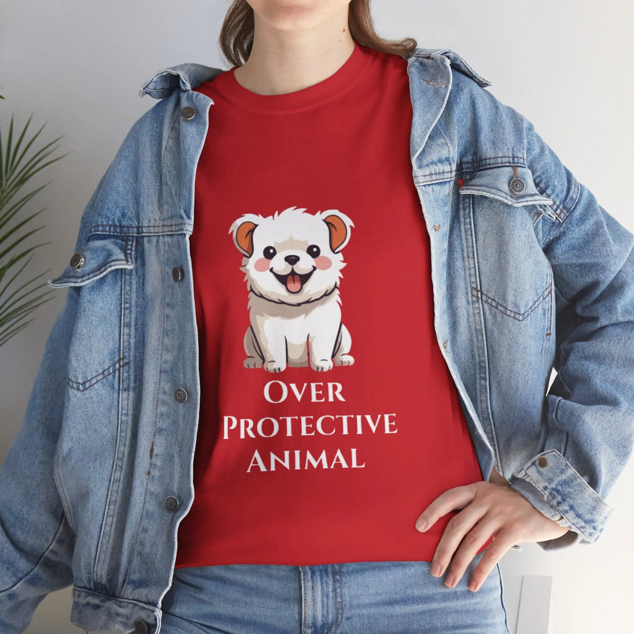 Over Protective Animal Unisex Heavy Cotton Tee