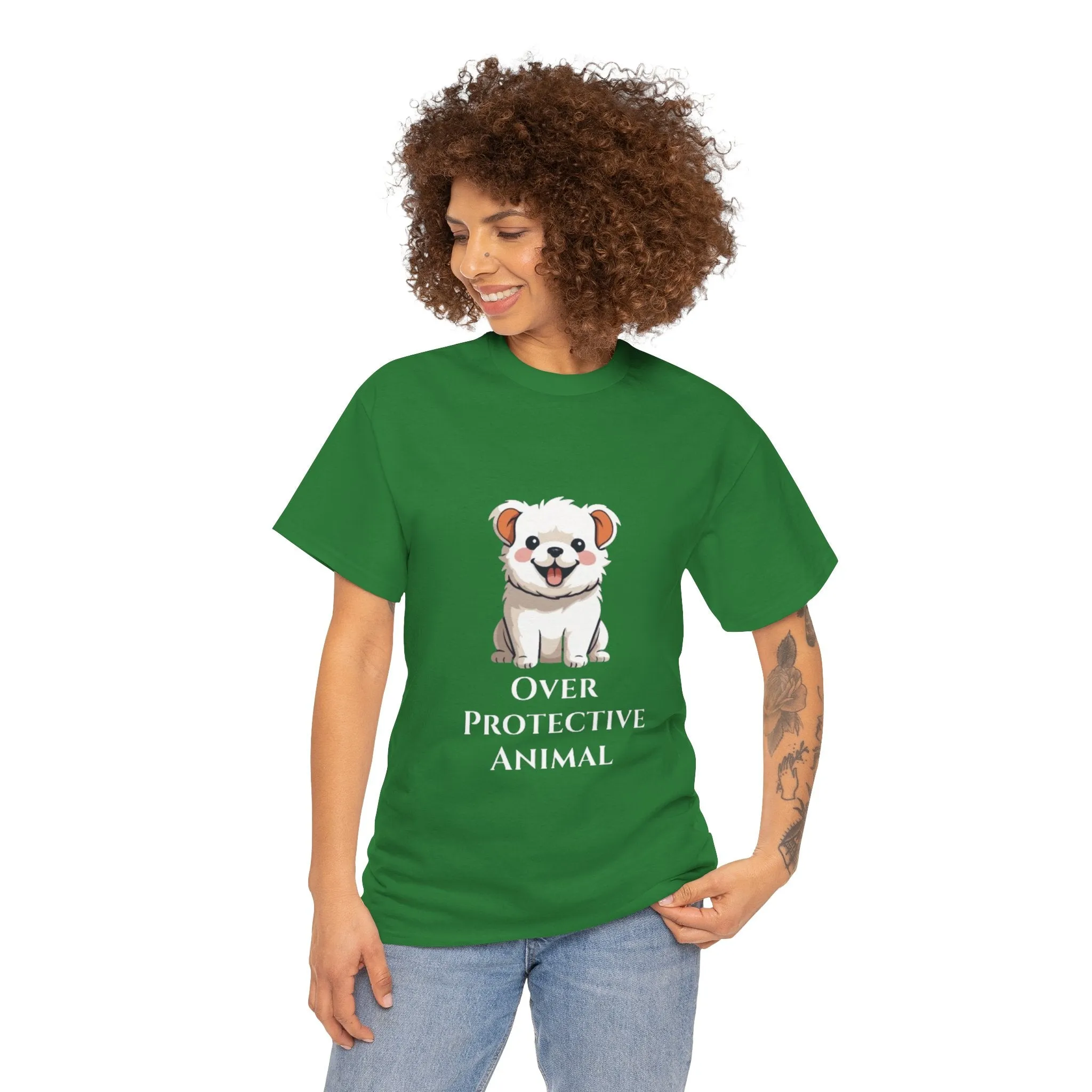 Over Protective Animal Unisex Heavy Cotton Tee