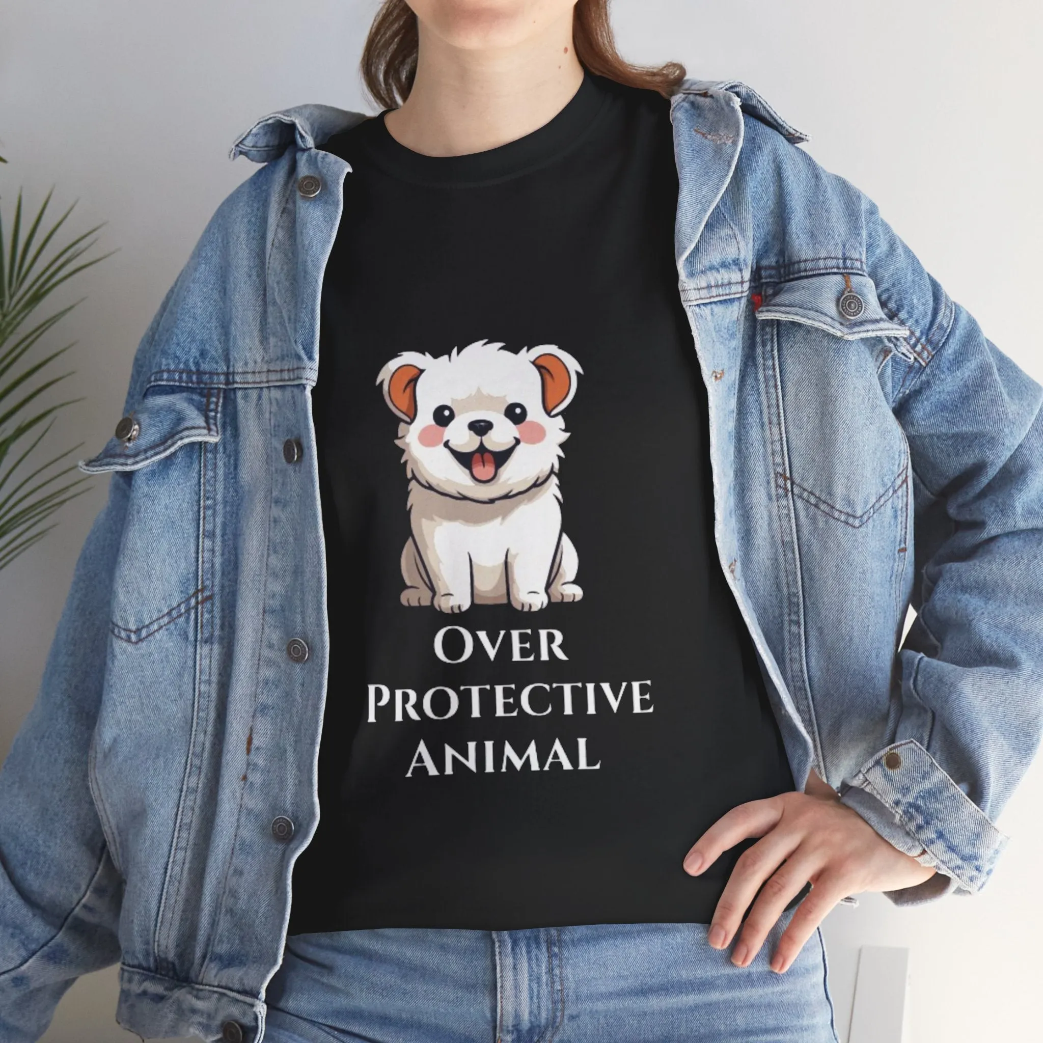 Over Protective Animal Unisex Heavy Cotton Tee