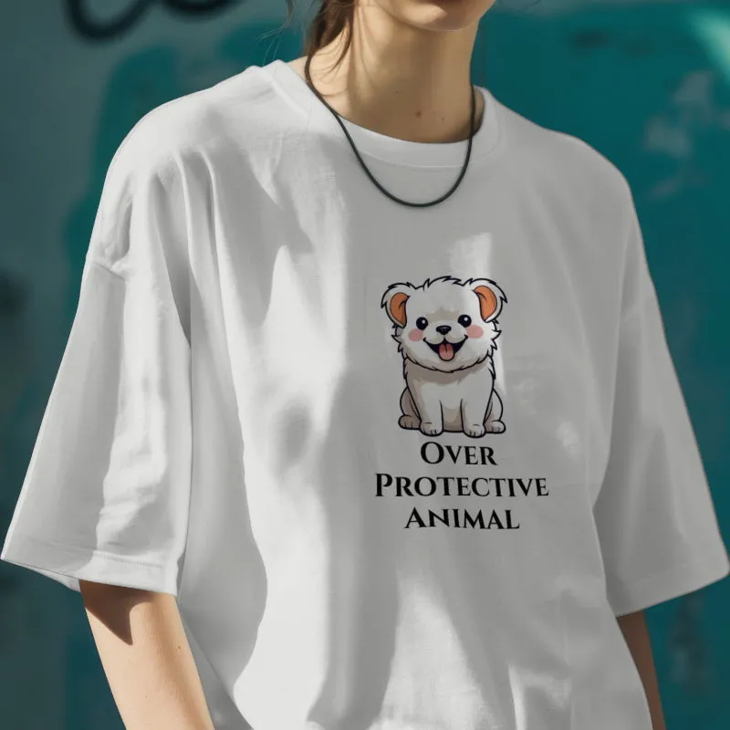 Over Protective Animal Unisex Heavy Cotton Tee