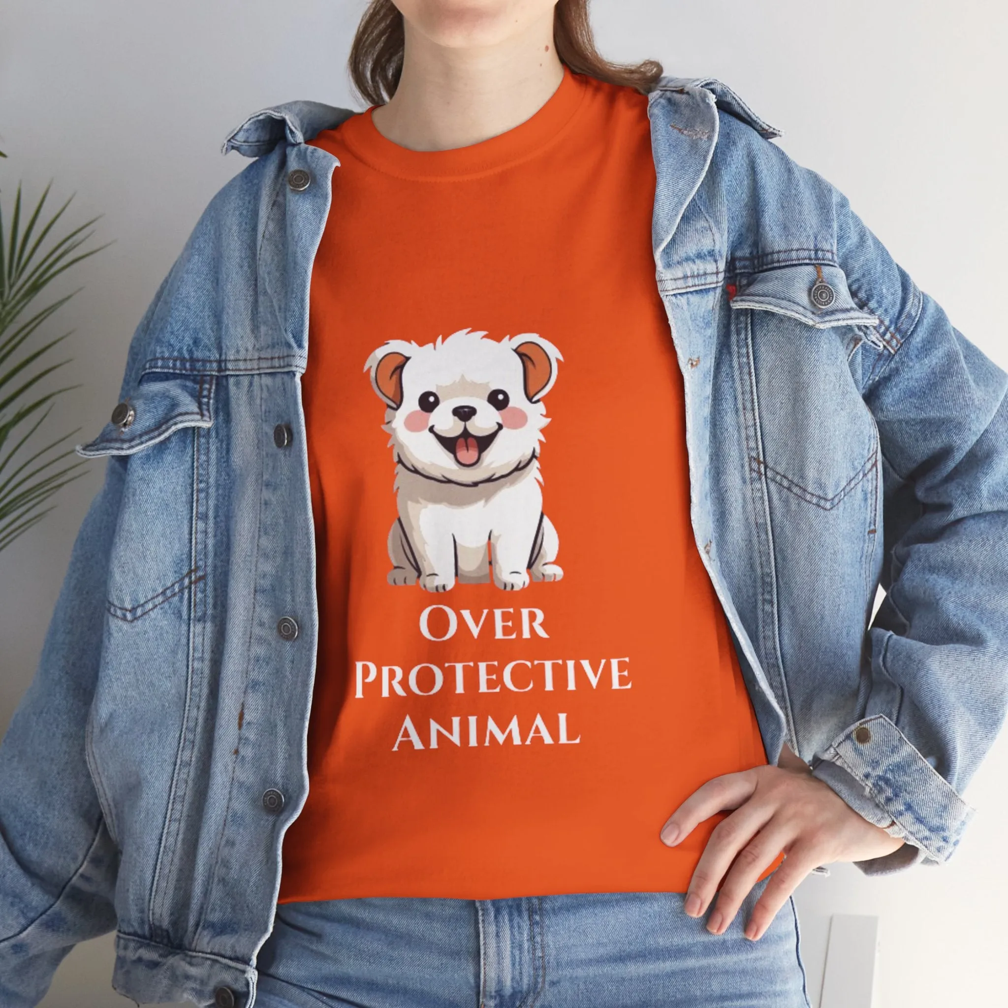 Over Protective Animal Unisex Heavy Cotton Tee